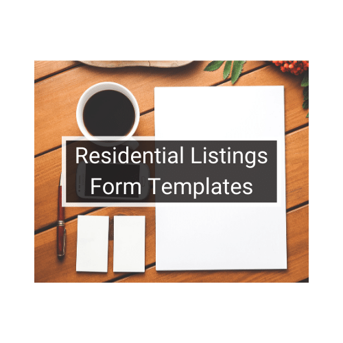 RESIDENTIAL LISTINGS FORM TEMPLATES