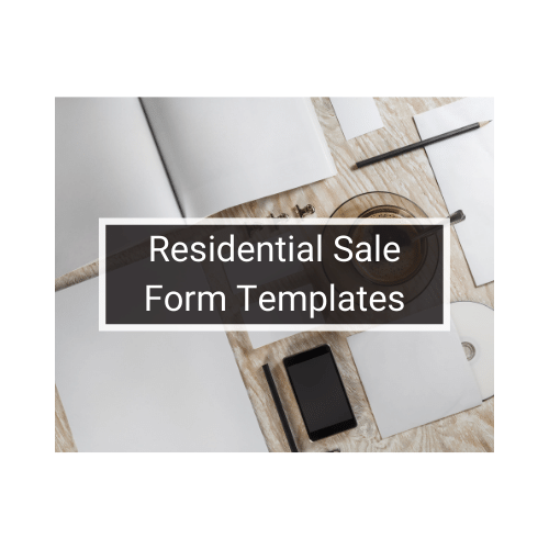 RESIDENTIAL SALE FORM TEMPLATES