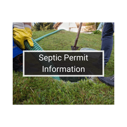 SEPTIC PERMIT INFORMATION